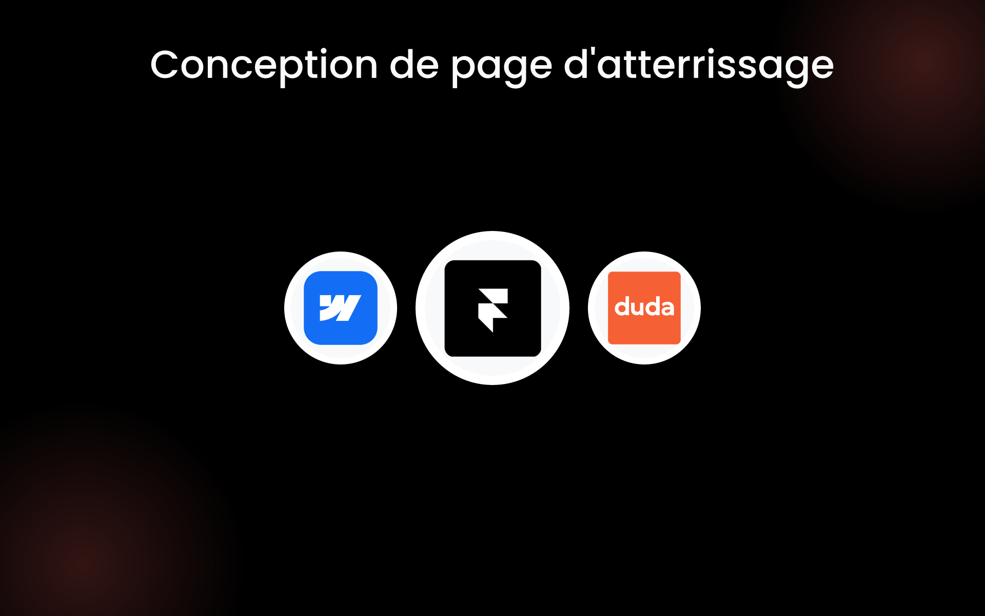 Conception de page d'atterrissage tools Conception de page d'atterrissage tools