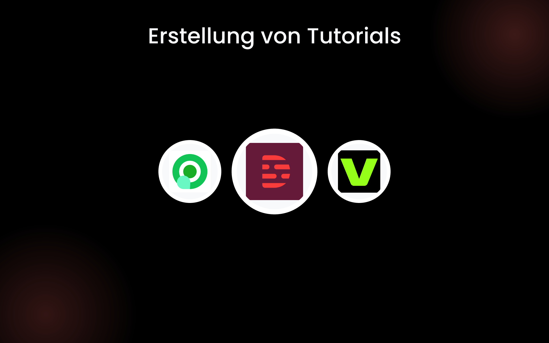 Erstellung von Tutorials tools Erstellung von Tutorials tools