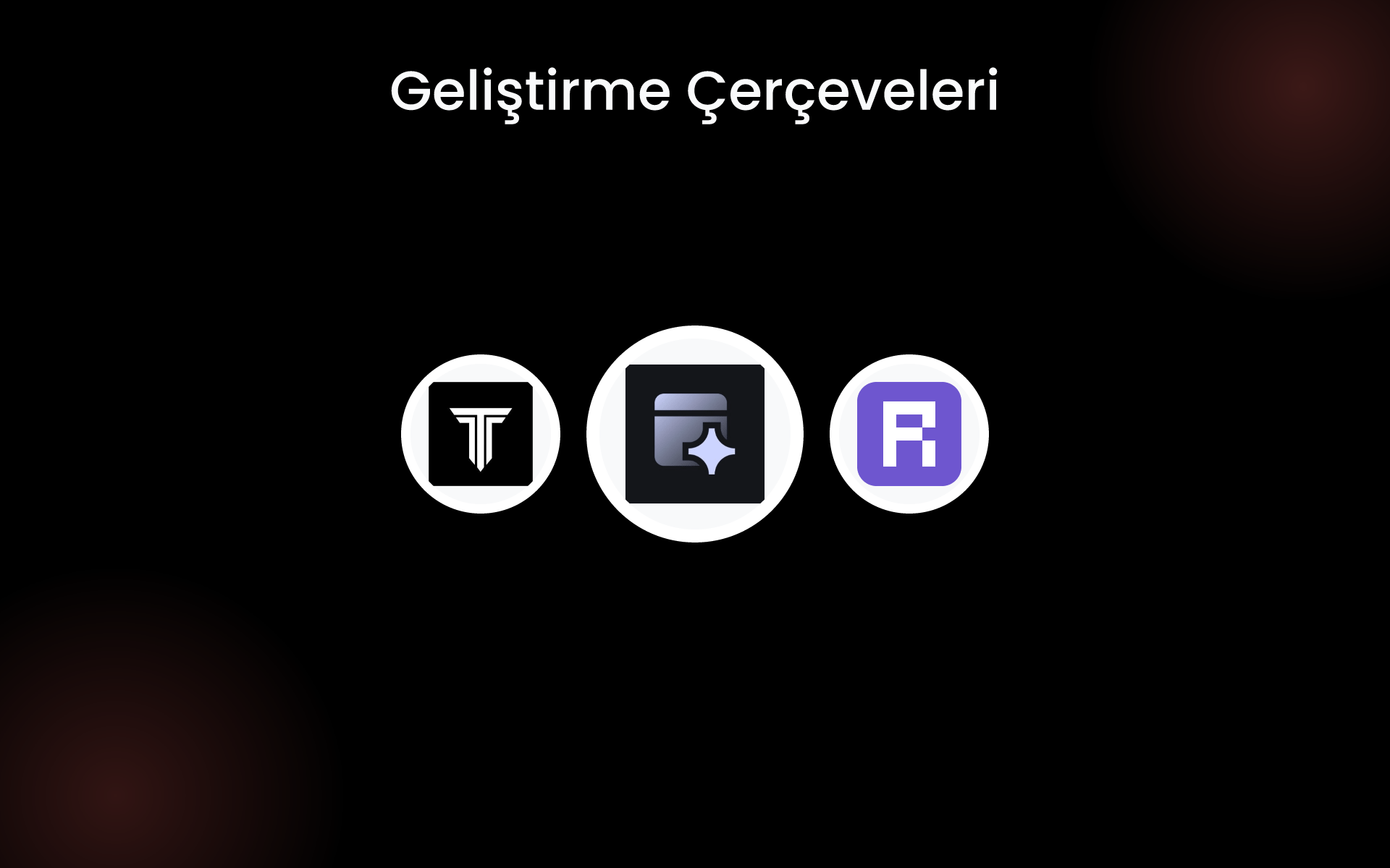Geliştirme Çerçeveleri tools Geliştirme Çerçeveleri tools