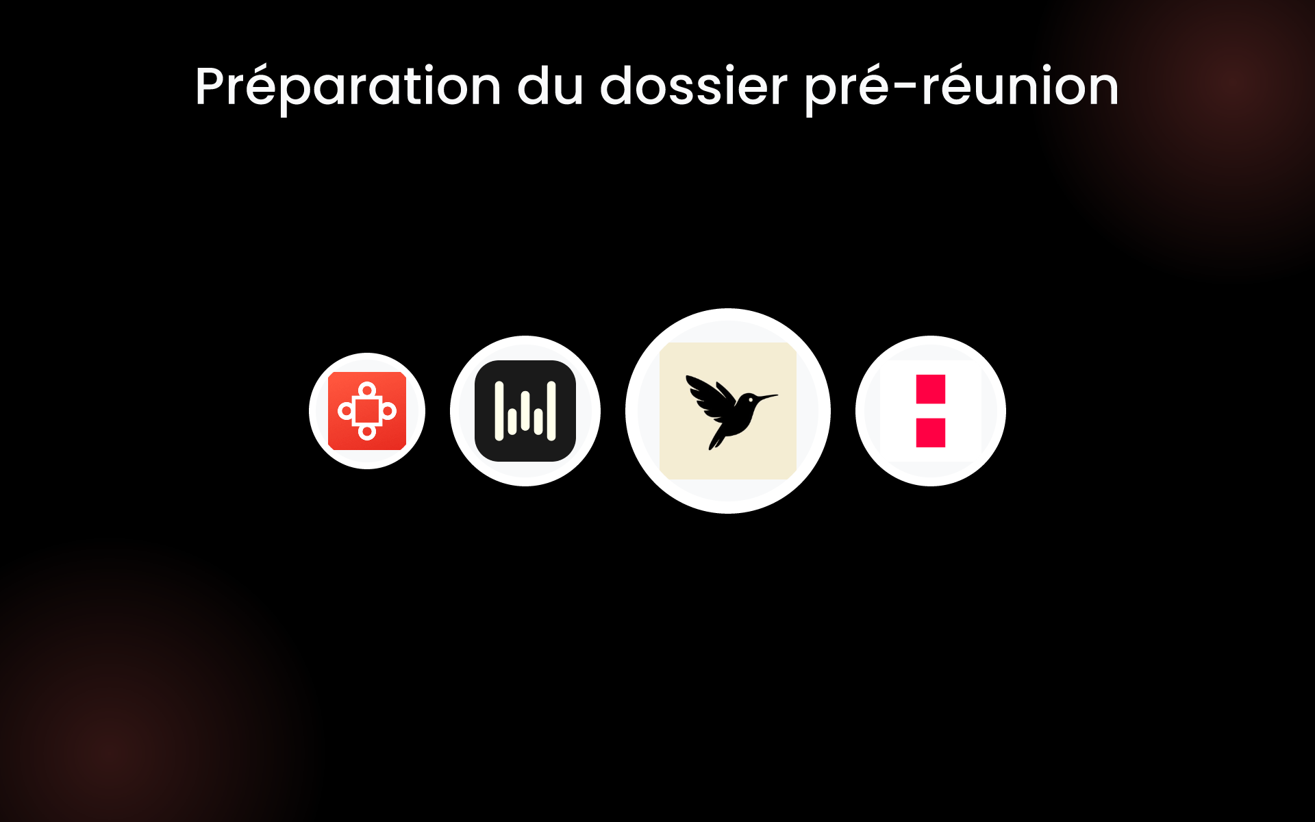 Préparation du dossier pré-réunion tools Préparation du dossier pré-réunion tools