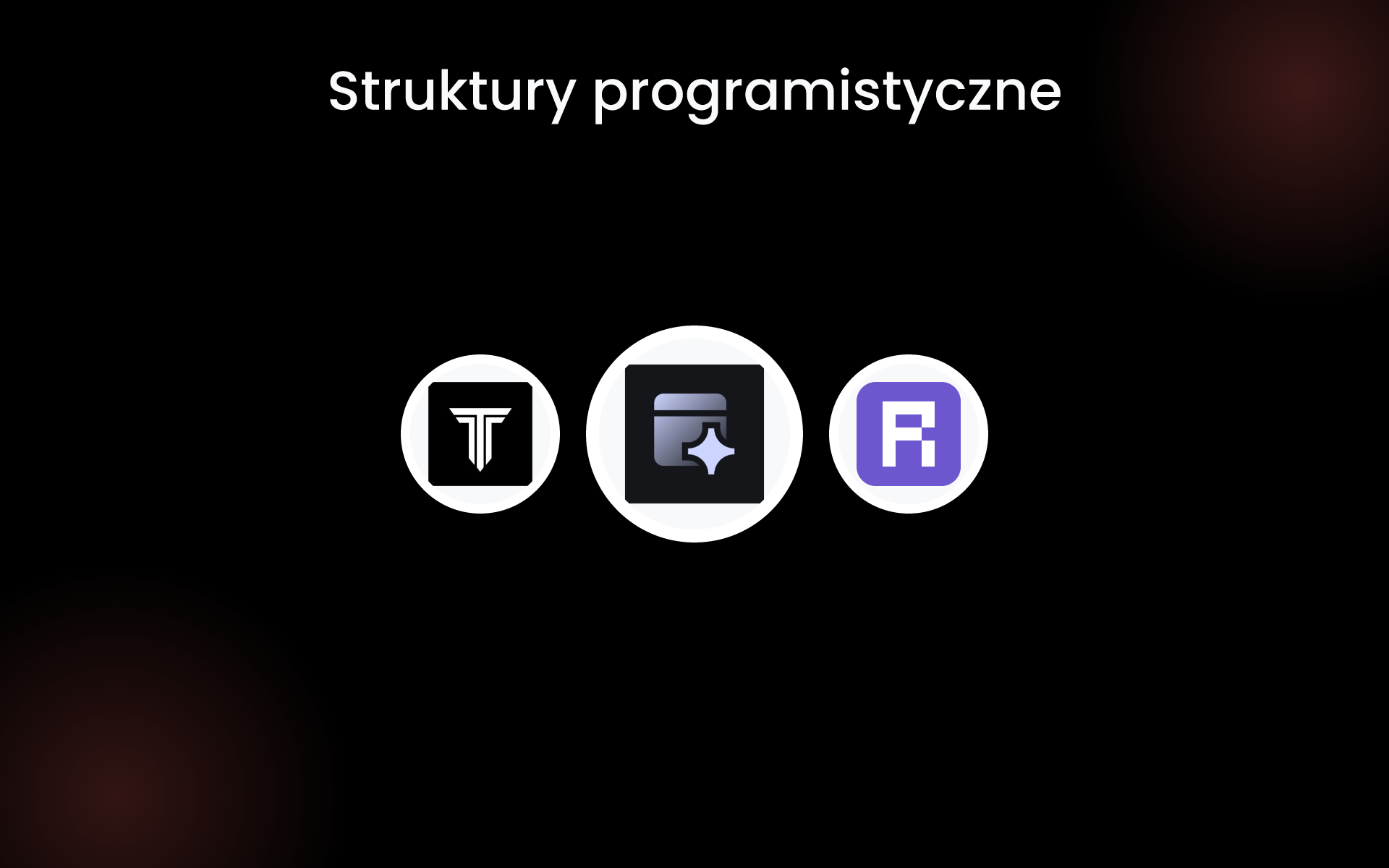 Struktury programistyczne tools Struktury programistyczne tools