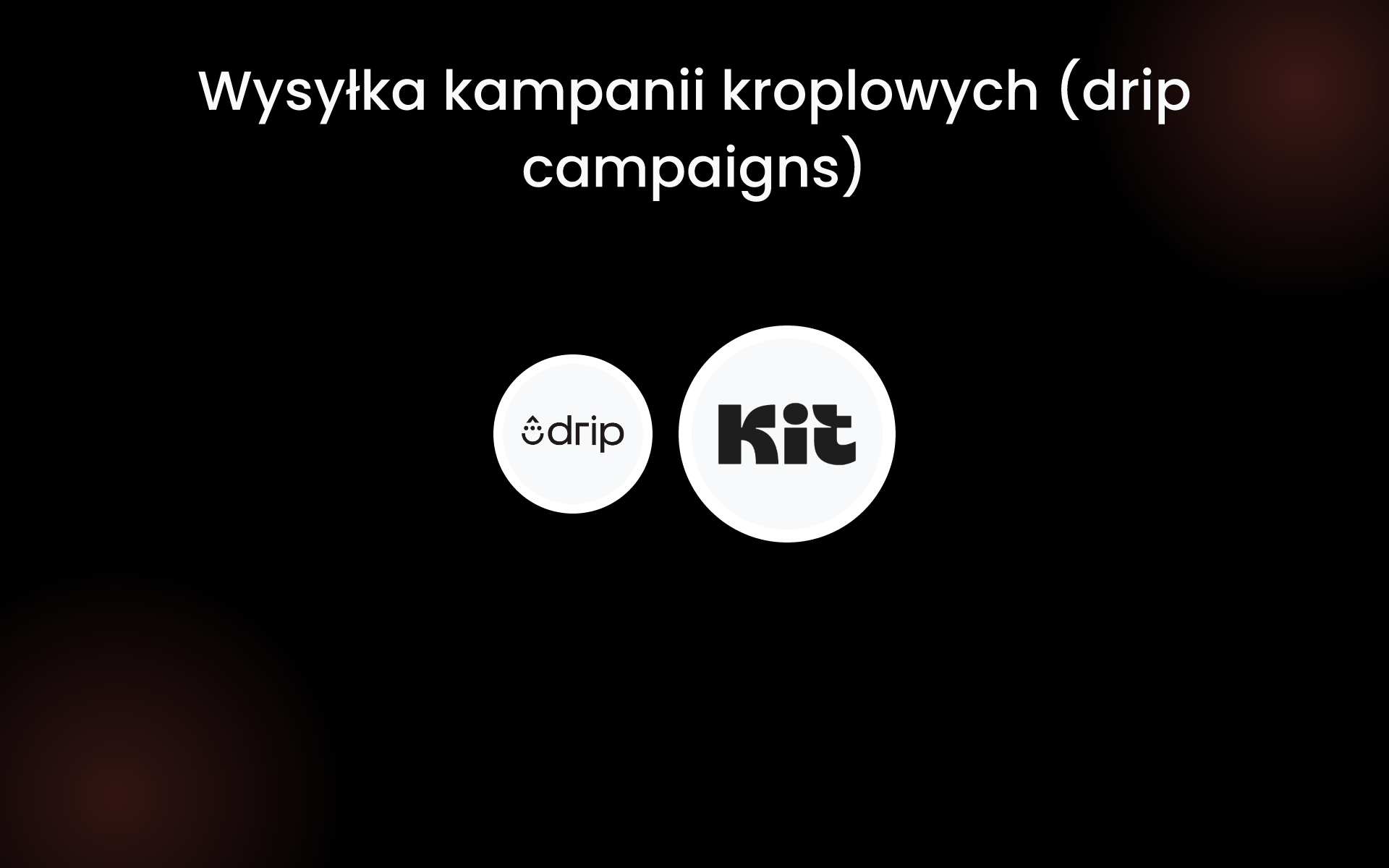 Wysyłka kampanii kroplowych (drip campaigns) tools Wysyłka kampanii kroplowych (drip campaigns) tools